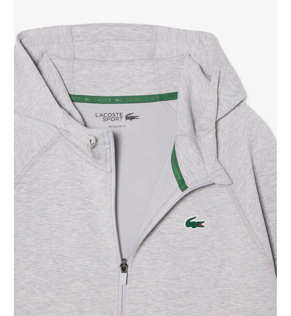 LACOSTE「ダブルフェイススウェットジップフーディー」|パーカー|