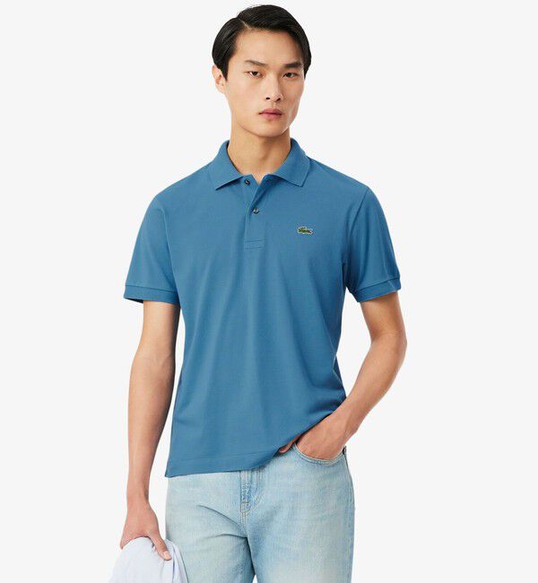 LACOSTE「L.12.12 ライト ポロシャツ」|ポロシャツ|グレイッシュブルー