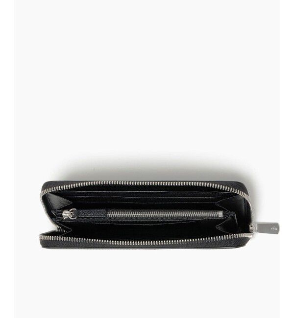 LACOSTE「エンボスレザーラウンドジップロングウォレット」|財布|