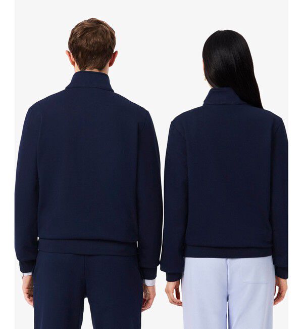 LACOSTE「ハイネックエンボスハーフジップスウェットシャツ」|スウェット・ジャージ|