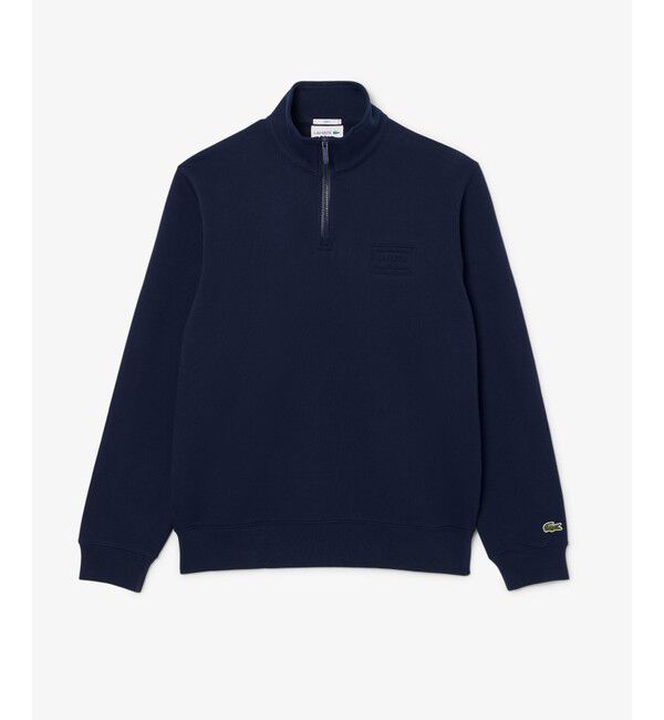 LACOSTE「ハイネックエンボスハーフジップスウェットシャツ」|スウェット・ジャージ|