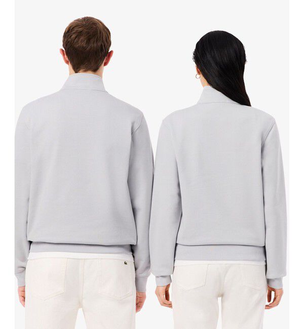 LACOSTE「ハイネックエンボスハーフジップスウェットシャツ」|スウェット・ジャージ|