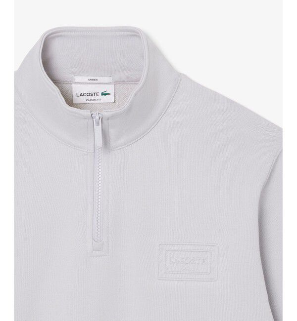LACOSTE「ハイネックエンボスハーフジップスウェットシャツ」|スウェット・ジャージ|