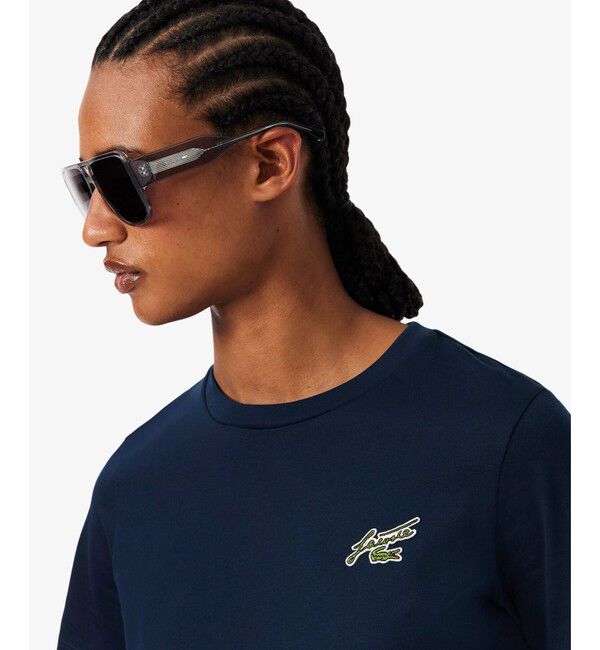 LACOSTE「スクリプトロゴネームパッチエッセンシャルTシャツ」|Tシャツ・カットソー|