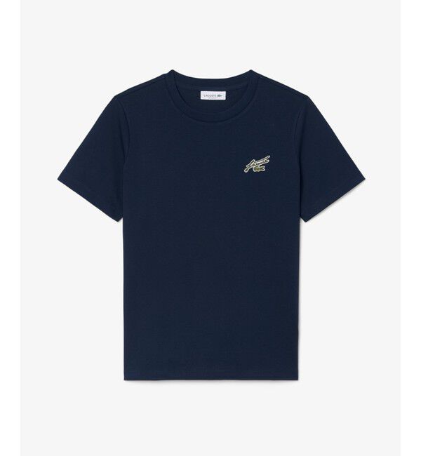 LACOSTE「スクリプトロゴネームパッチエッセンシャルTシャツ」|Tシャツ・カットソー|