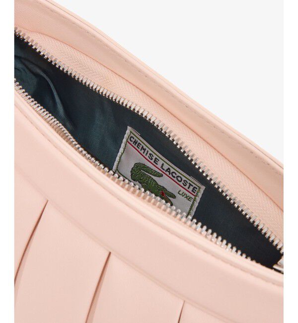 LACOSTE「LENGLEN  レザープリーツバッグ」|ハンドバッグ|