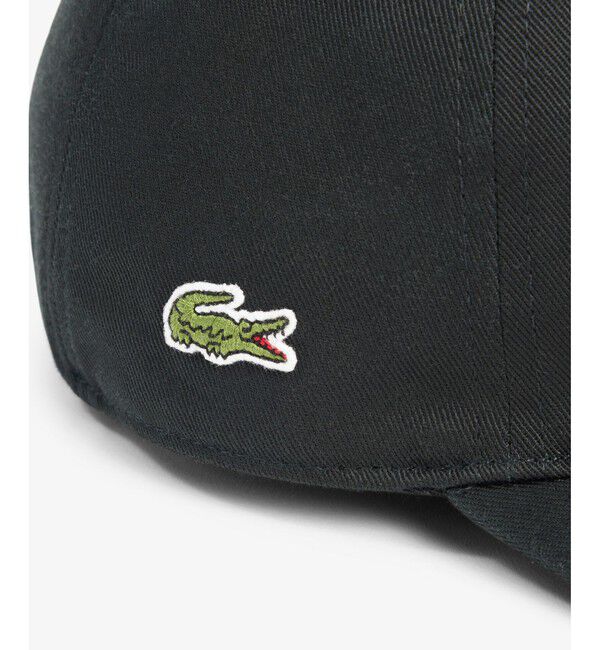 LACOSTE「フロントブランクコットンツイルキャップ」|キャップ・キャスケット|