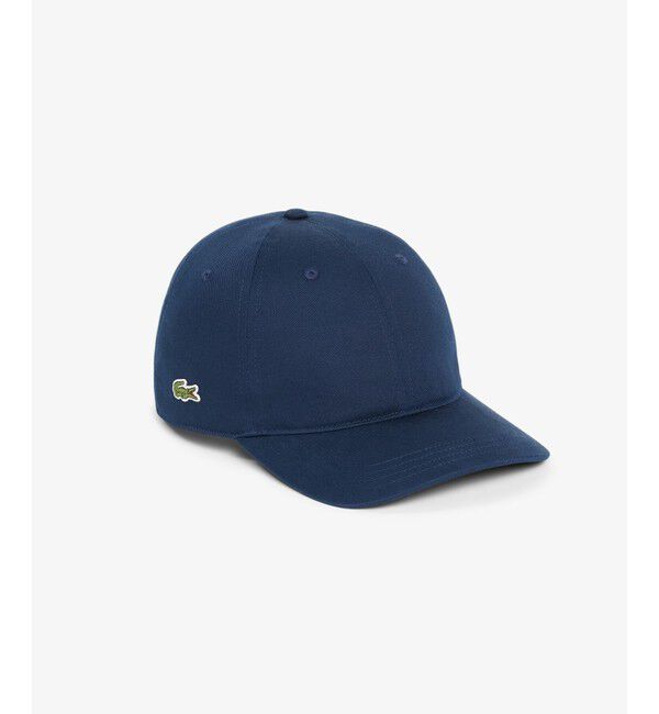 LACOSTE「フロントブランクコットンツイルキャップ」|キャップ・キャスケット|