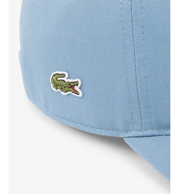 LACOSTE「フロントブランクコットンツイルキャップ」|キャップ・キャスケット|