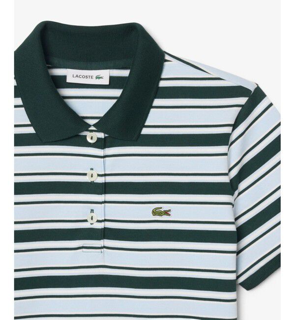 LACOSTE「マルチボーダーポロドレス / ワンピース」|ワンピース|