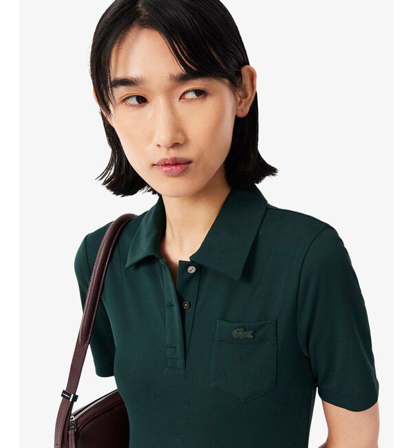 LACOSTE「プリーツジャージポロドレス / ポロワンピース」|ワンピース|