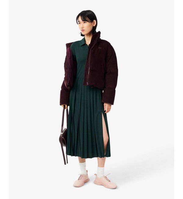 LACOSTE「プリーツジャージポロドレス / ポロワンピース」|ワンピース|