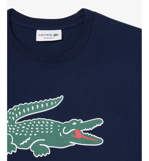 LACOSTE「ビッグワニロゴプリントTシャツ」|Tシャツ・カットソー|