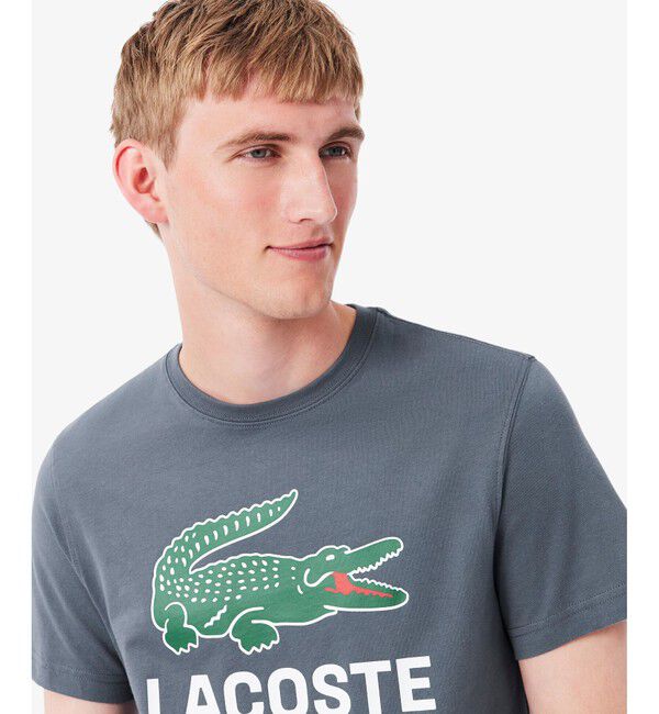 LACOSTE「ビッグワニロゴプリントTシャツ」|Tシャツ・カットソー|