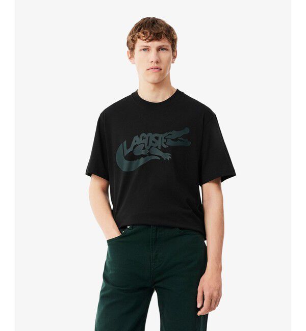 LACOSTE「ビッグワニグラフィックプリントTシャツ」|Tシャツ・カットソー|
