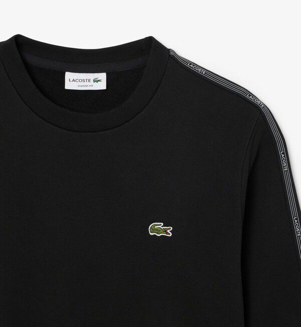 LACOSTE「【EC限定】スリーブテーピングクルーネックスウェット」|スウェット・ジャージ|