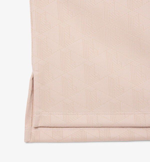 LACOSTE「モノグラムジャカードスキッパーネックポロドレス」|ワンピース|