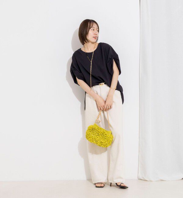 Rie Miller「ウォッシャブル2WAYブラウスシアーサッカー」|シャツ・ブラウス|