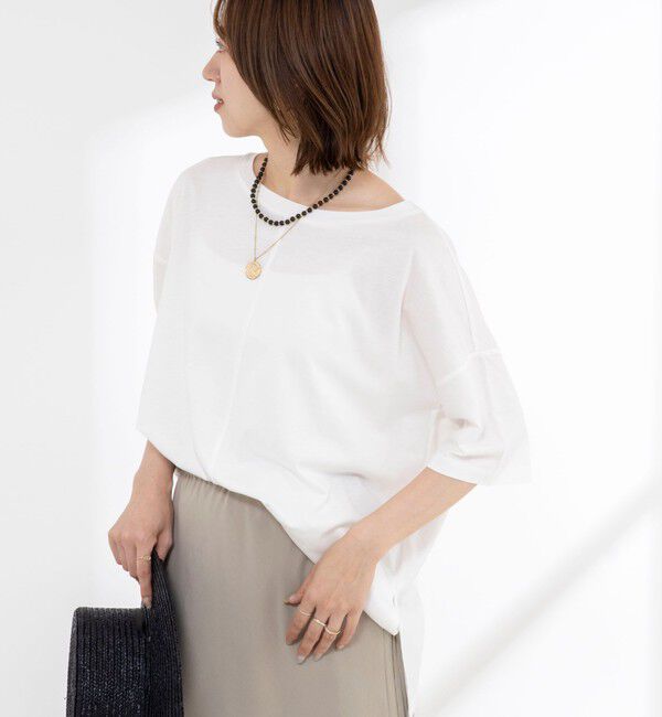 NOLLEY'S「【WEB限定】ウォッシャブルリヨセル綿オトナT」|Tシャツ・カットソー|