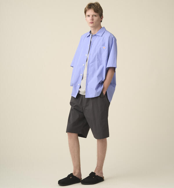 DANTON「DANTON | コットンポプリン 半袖ワークシャツ SOLID MEN」|シャツ・ブラウス|