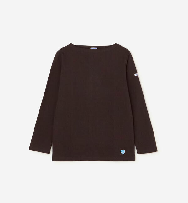 ORCIVAL「ORCIVAL | コットンロード ボートネックフレンチバスクTシャツ WOMEN」|Tシャツ・カットソー|DKBROWN