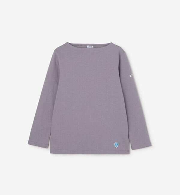 ORCIVAL「ORCIVAL | コットンロード ボートネックフレンチバスクTシャツ WOMEN」|Tシャツ・カットソー|PURPLE
