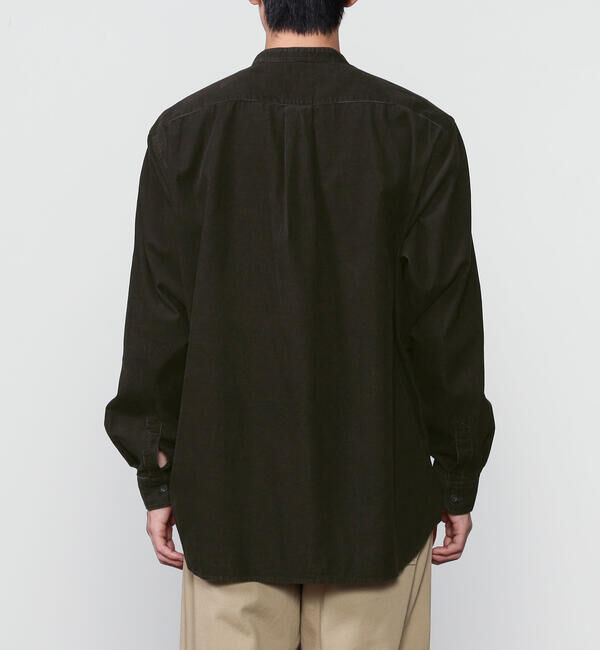 DANTON「DANTON | コーデュロイ バンドカラー長袖シャツ MEN」|シャツ・ブラウス|