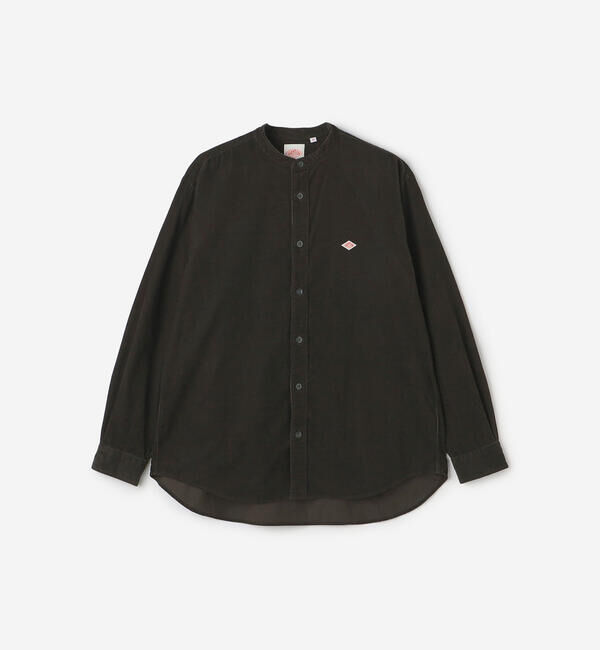 DANTON「DANTON | コーデュロイ バンドカラー長袖シャツ MEN」|シャツ・ブラウス|