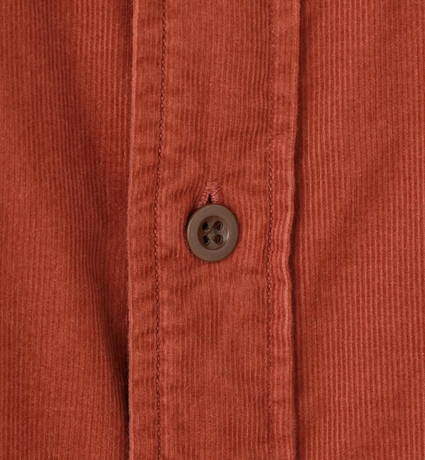 DANTON「DANTON | コーデュロイ バンドカラー長袖シャツ WOMEN」|シャツ・ブラウス|