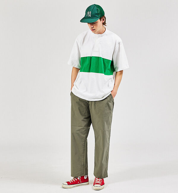 ABAHOUSE「【Lee】XS～XXLまでこれ一本でカバー フリーサイズ リラックスワイドパンツ」|デニム|