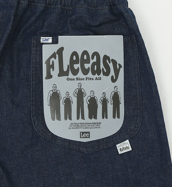 ABAHOUSE「【Lee】XS～XXLまでこれ一本でカバー フリーサイズ リラックスワイドパンツ」|デニム|