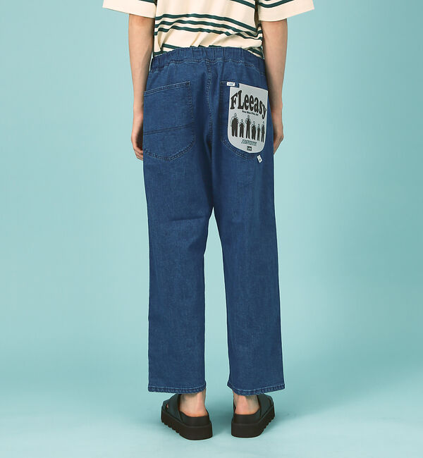 ABAHOUSE「【Lee】XS～XXLまでこれ一本でカバー フリーサイズ リラックスワイドパンツ」|デニム|
