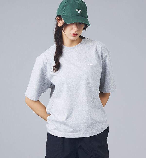 Rouge vif「【Barbour / バブアー】マージョリーコットンロゴ刺繍Tシャツ / MAR」|Tシャツ・カットソー|