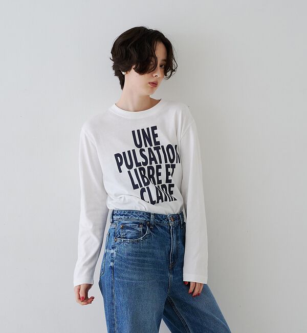 Rouge vif「ロゴ＆フォトロングスリーブTシャツ【予約】」|Tシャツ・カットソー|