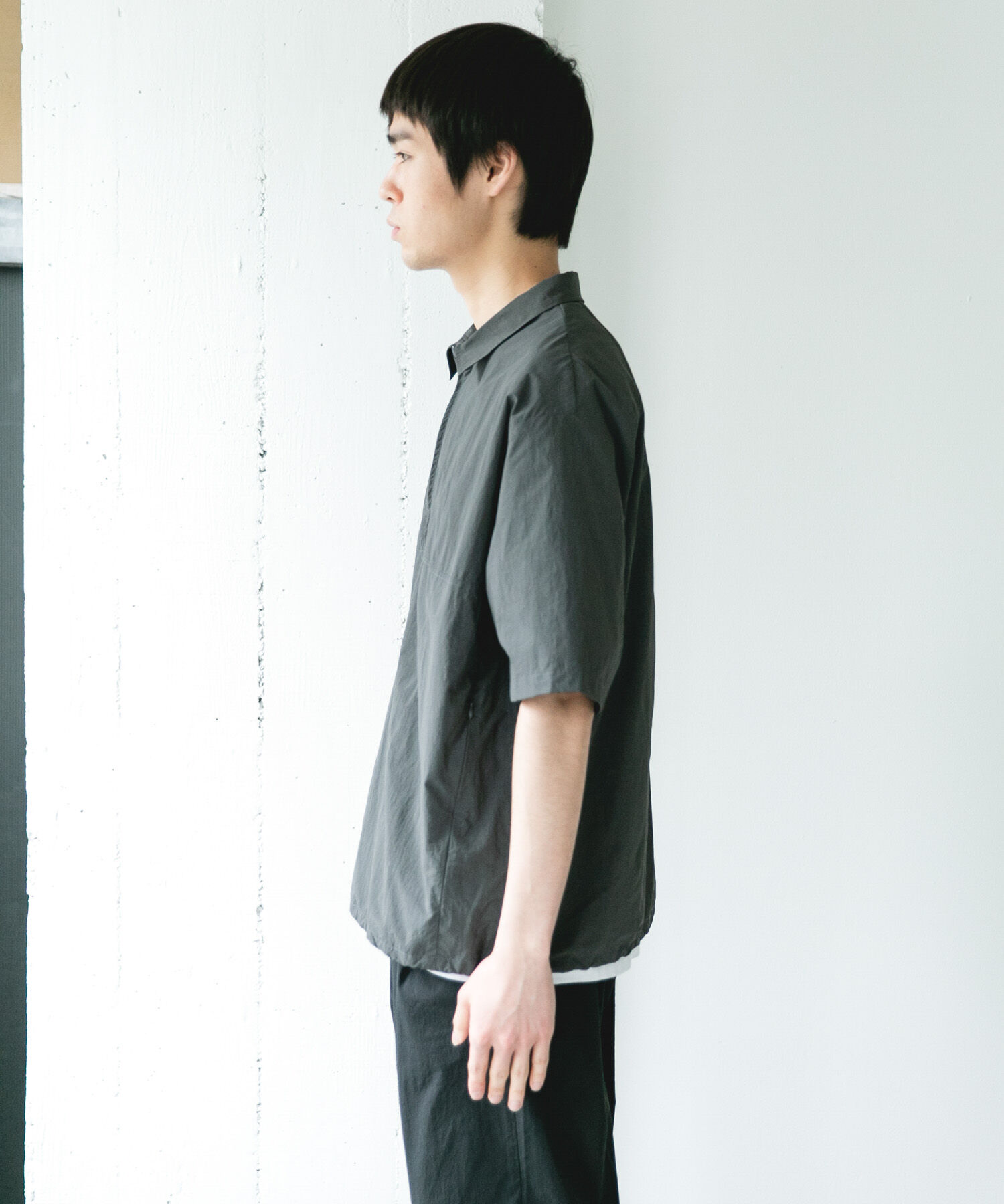 URBAN RESEARCH DOORS「『UVカット』フルダルナイロンハーフジップアクティブプルオーバー」|シャツ・ブラウス|
