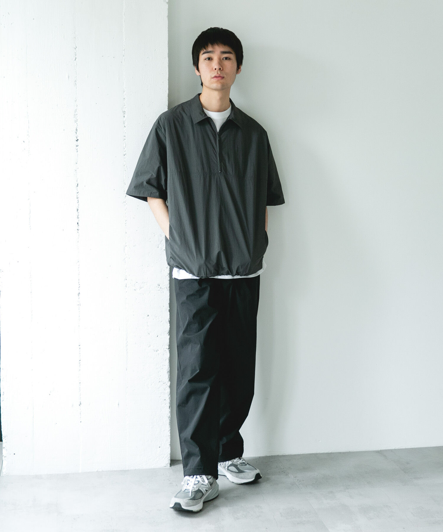 URBAN RESEARCH DOORS「『UVカット』フルダルナイロンハーフジップアクティブプルオーバー」|シャツ・ブラウス|