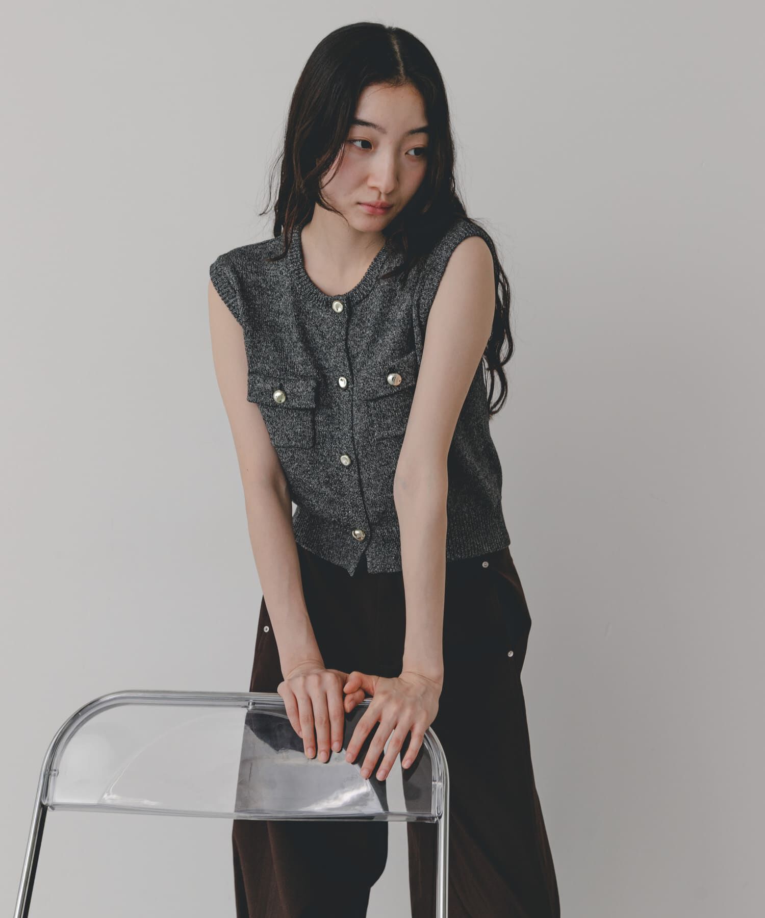 SENSE OF PLACE by URBAN RESEARCH「『洗濯可』メタルボタンポケットベスト」|ベスト・ジレ|