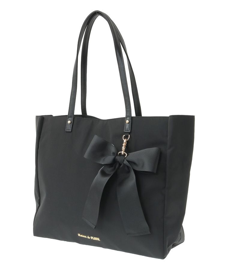 Maison de FLEUR「リボンチャーム付き3ルームトートバッグ」|トートバッグ|