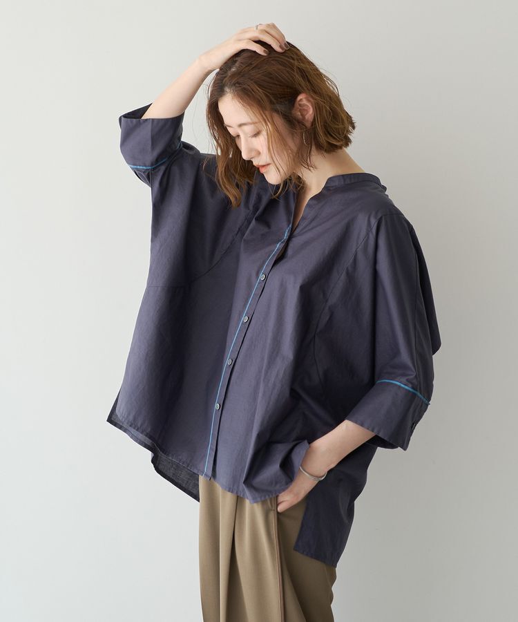 YECCA VECCA「ペーパータッチドルマンシャツ」|シャツ・ブラウス|