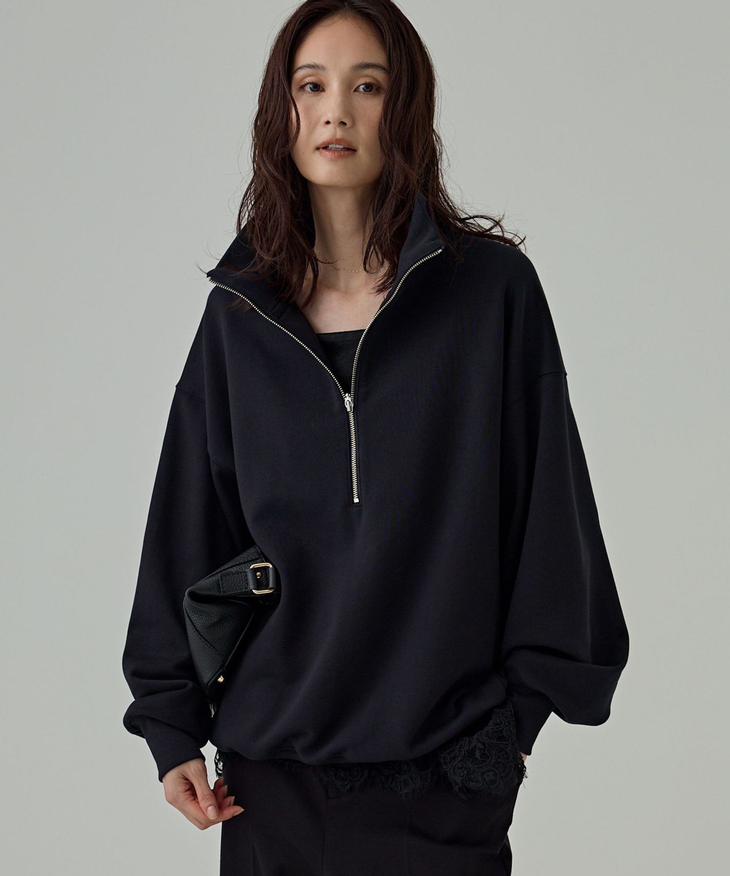 BABYLONE「ハーフZIPウラケプルオーバー」|Tシャツ・カットソー|ﾈｲﾋﾞｰ