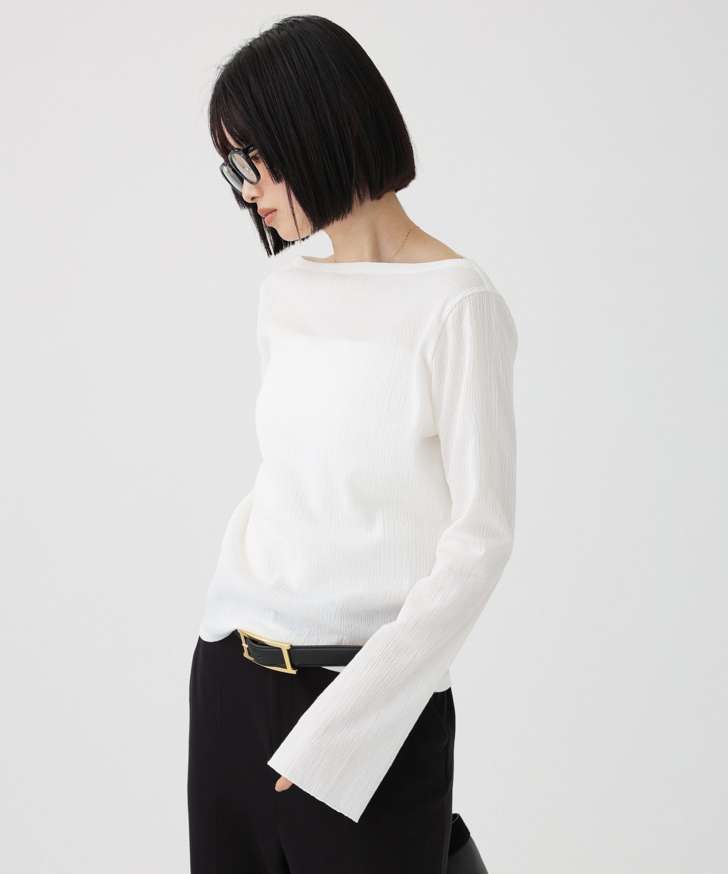 BABYLONE「クレープジャージープルオーバー」|Tシャツ・カットソー|