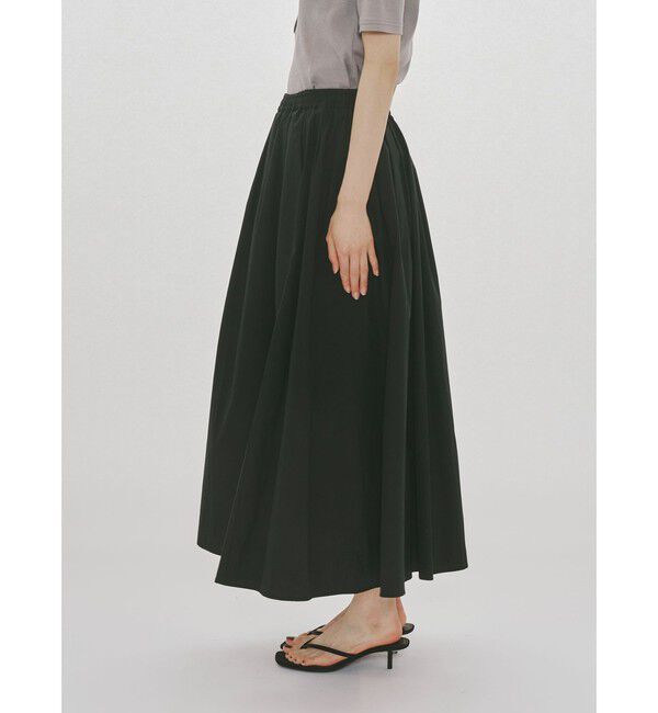 MIDIUMISOLID「MIDIUMISOLID for Ladies タックドギャザーボリュームスカート」|スカート|