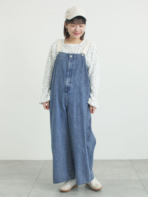 Samansa Mos2「ワッフルローズ柄前後2WAYカットソー」|Tシャツ・カットソー|