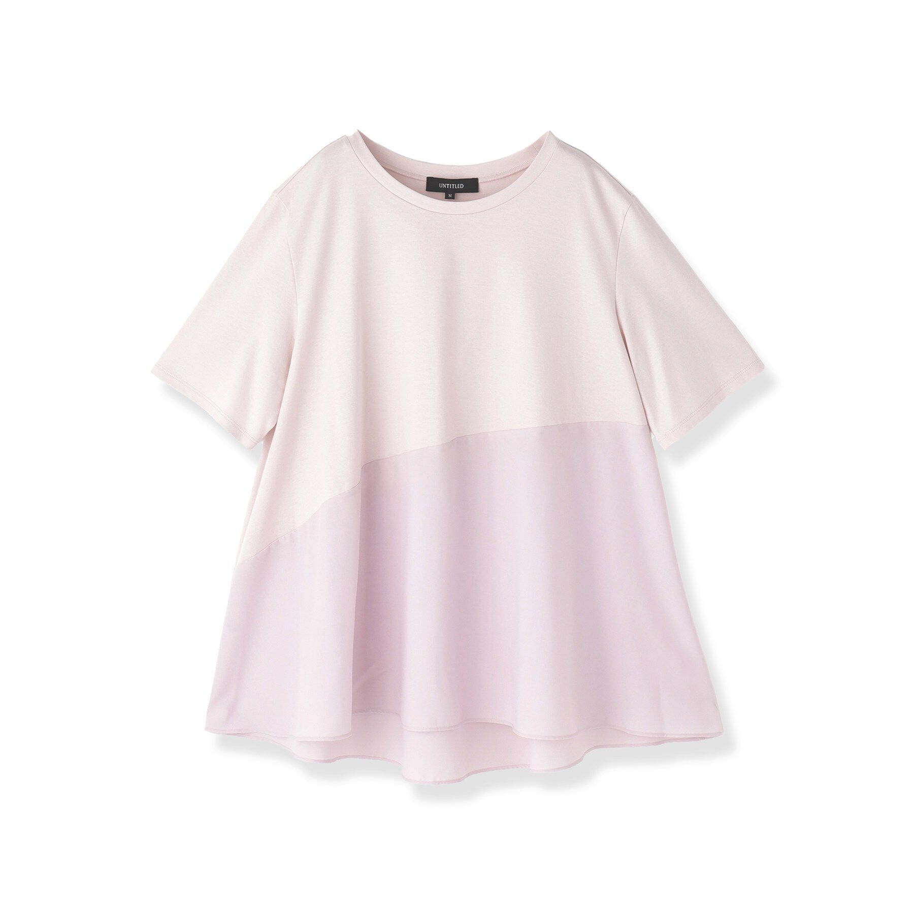 UNTITLED「【Tシャツ】異素材ドッキングプルオーバー」|Tシャツ・カットソー|