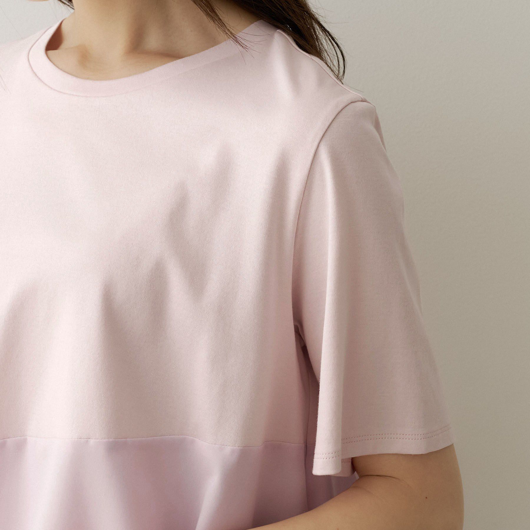 UNTITLED「【Tシャツ】異素材ドッキングプルオーバー」|Tシャツ・カットソー|