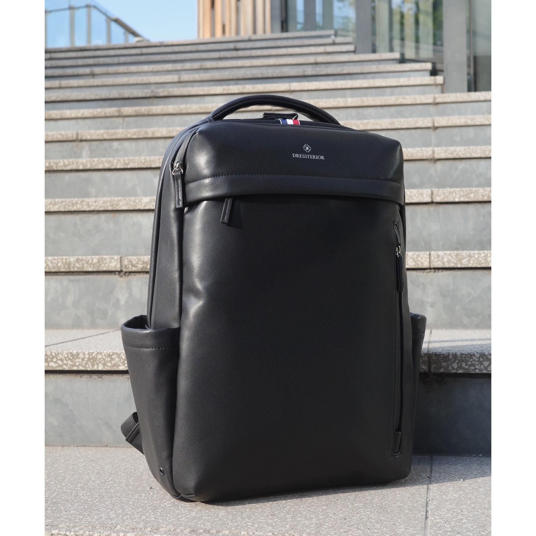 DRESSTERIOR「【撥水加工/荷重軽減】サスペンション リサイクルレザーバックパック」|リュック|