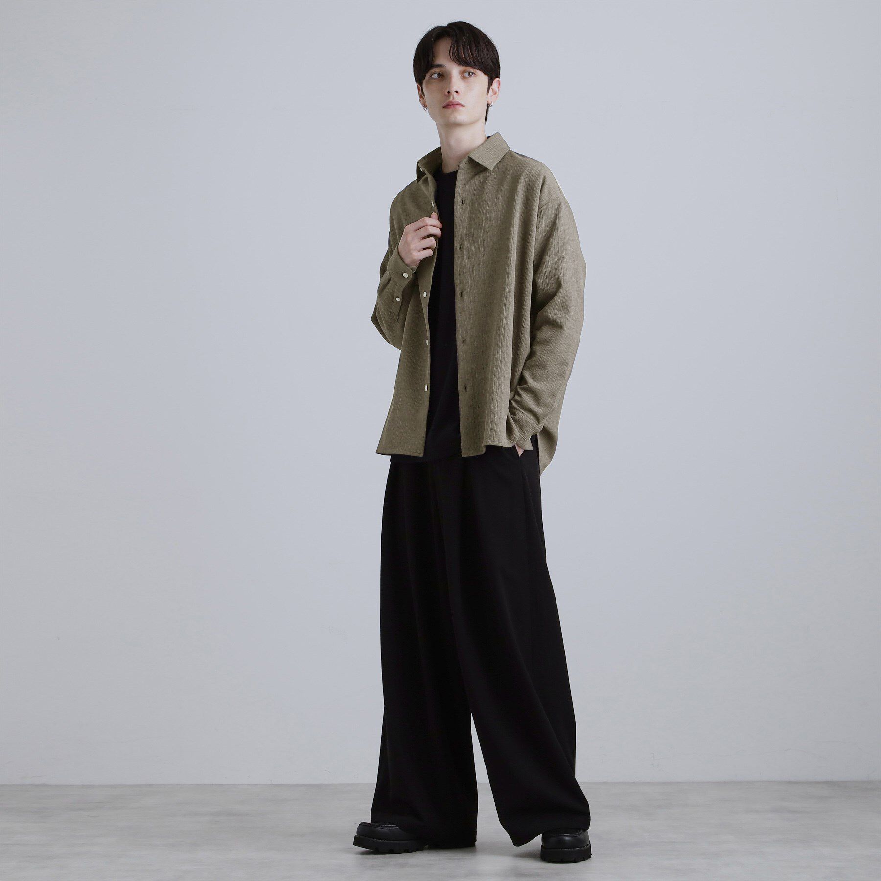 tk.TAKEO KIKUCHI「テッククレープシャツ」|シャツ・ブラウス|