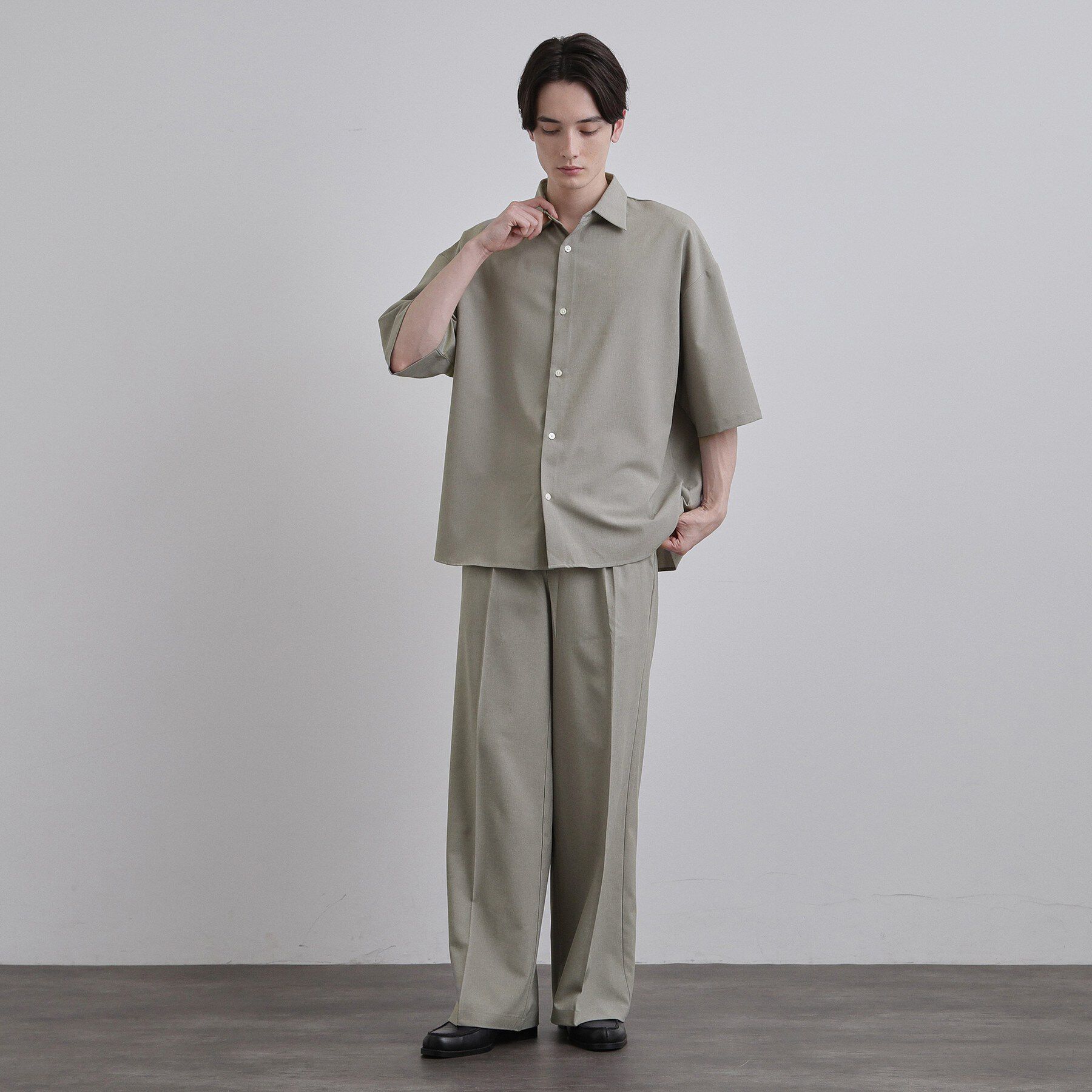 tk.TAKEO KIKUCHI「【セットアップ対応可】ソフィートロピカルストレッチ半袖シャツ」|シャツ・ブラウス|