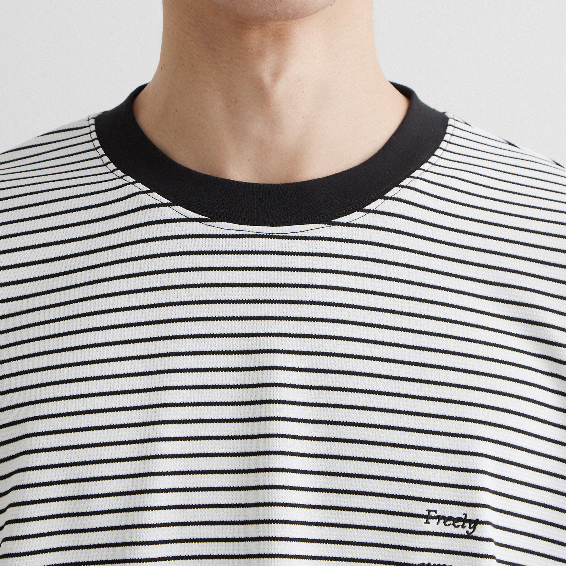THE SHOP TK「【洗濯機OK】リップルボーダー長袖Tシャツ」|Tシャツ・カットソー|