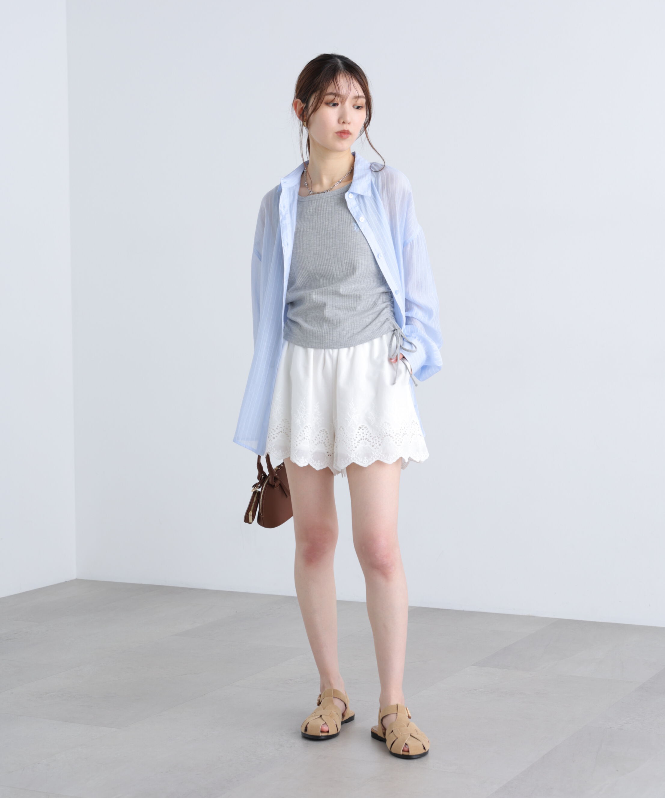  「コットンレースキュロットショートパンツ」|その他|